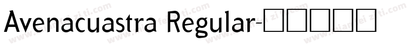 Avenacuastra Regular字体转换